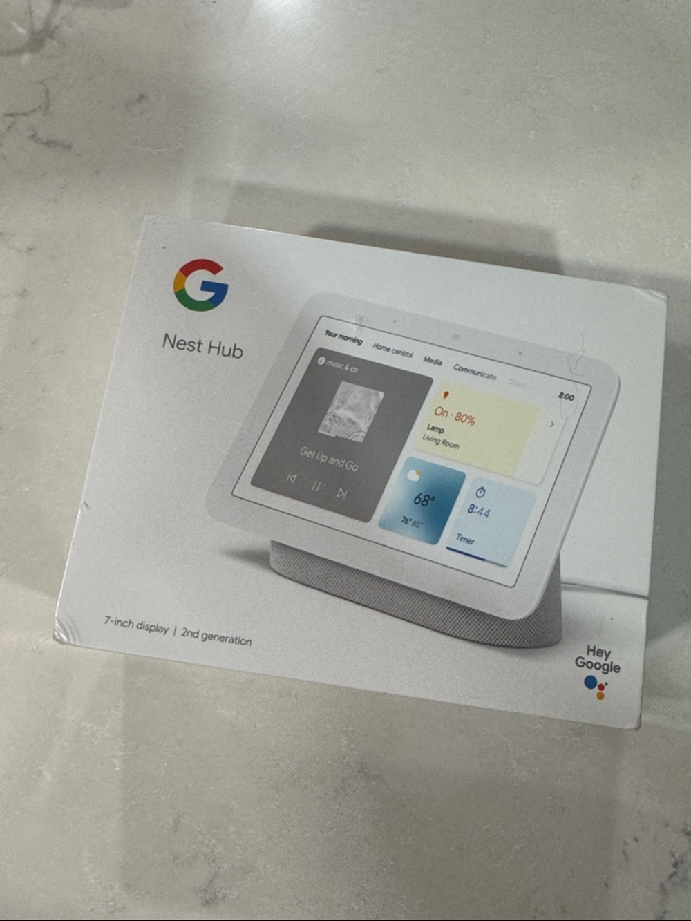 google Nest Hub Smart Display in Chalk White
